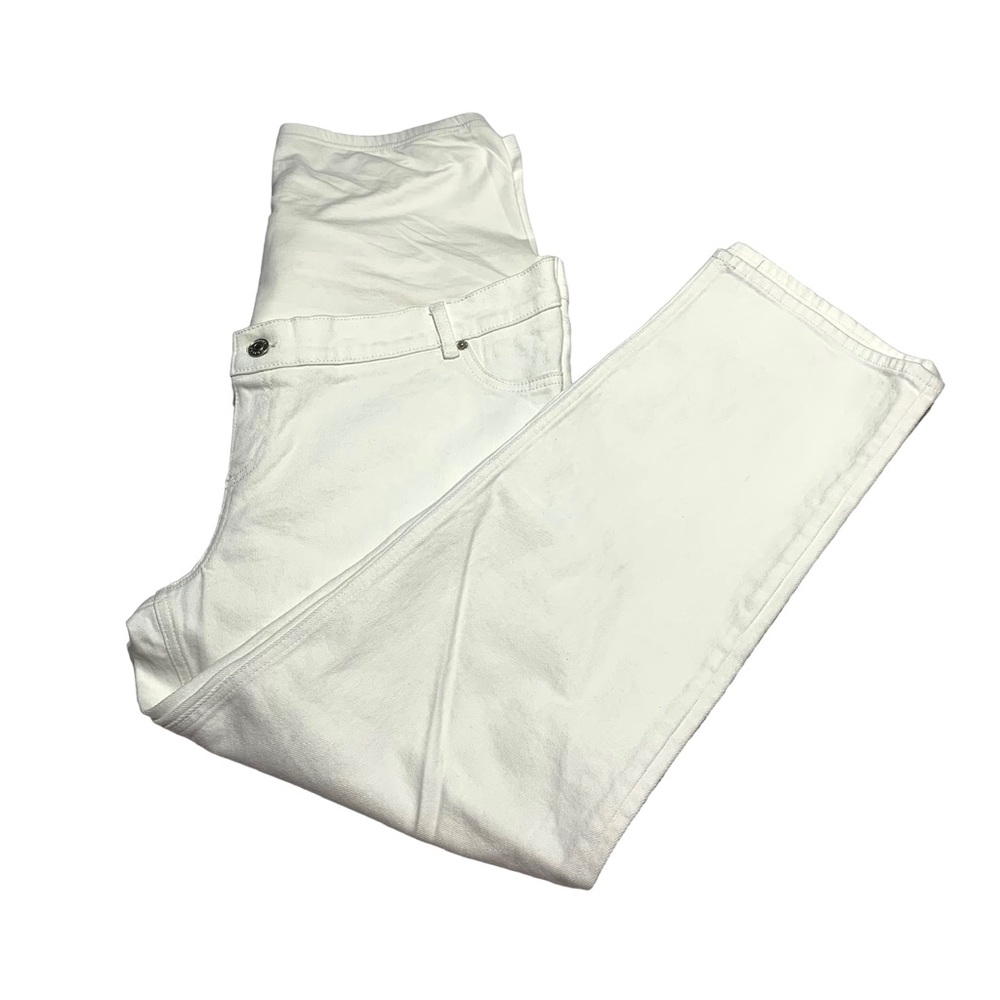 NWOT ASOS Maternity White Denim Jeans Size US 12